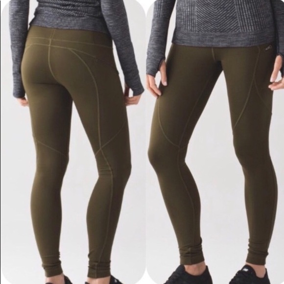green lululemon leggings with pockets